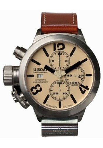 U-Boat Watches - Classico 45 Sterling Silver Chronograph - Style No: 2061
