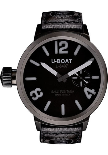 U-Boat Watches - Flightdeck 50 Black Steel - Style No: 5323