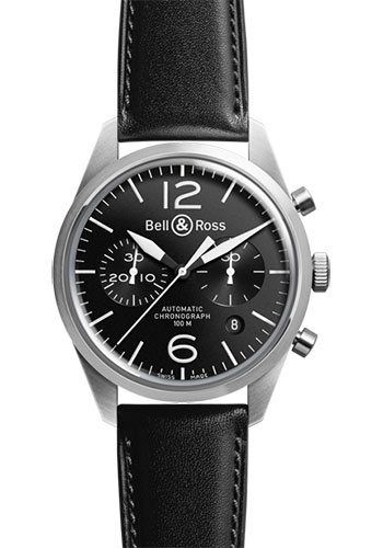 Bell & Ross Watches - Vintage BR 126 Chronograph Original - Style No: Vintage BR 126 Original Satin Steel Black