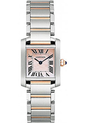 Cartier Watches - Tank Francaise Small Steel And Gold - Style No: W51027Q4