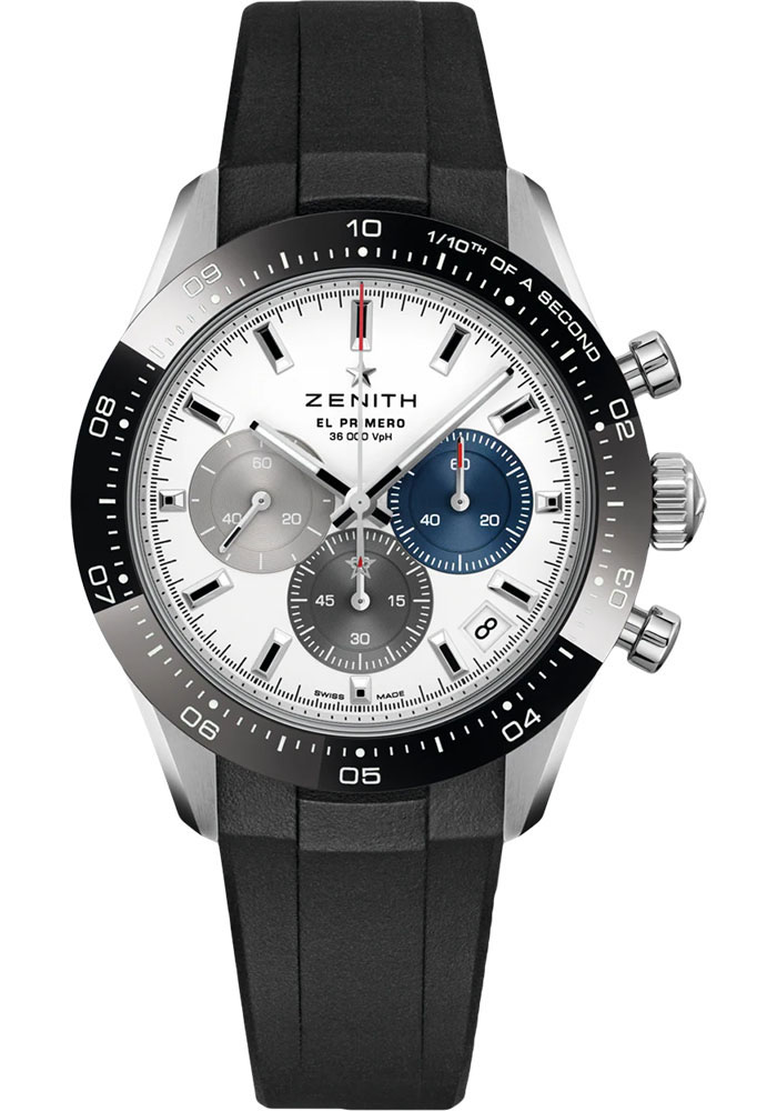 Zenith Watches - Chronomaster Sport Steel - Rubber Strap - Style No: 03.3100.3600/69.R951