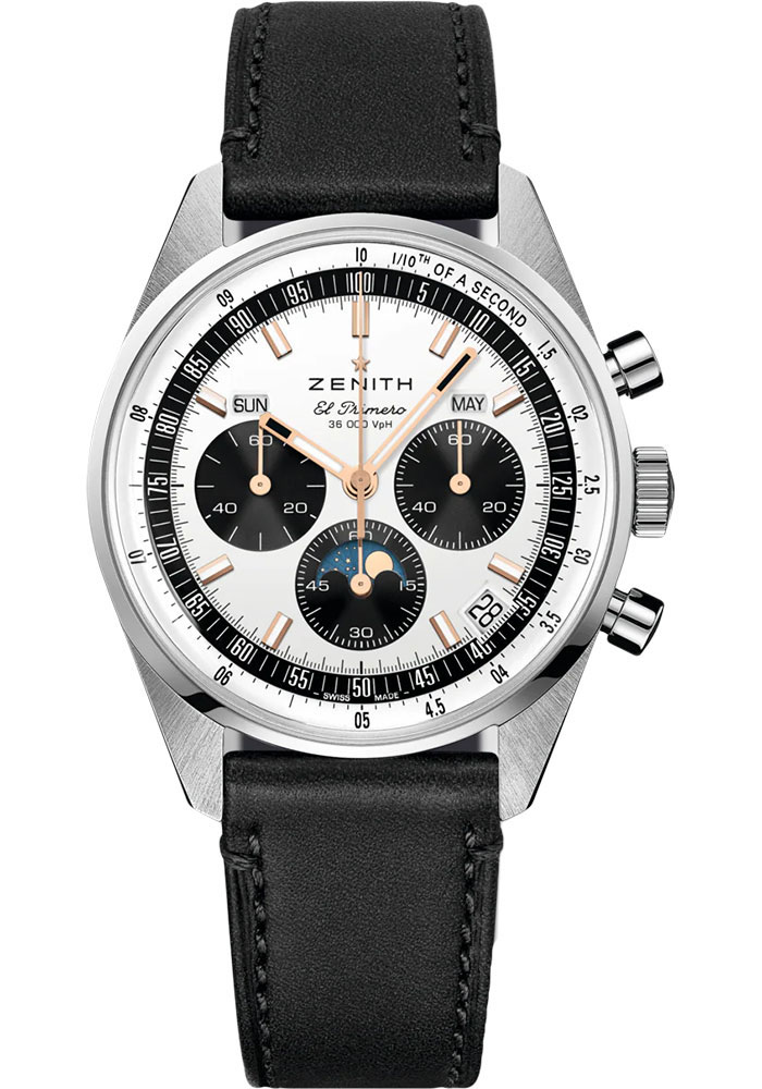 Zenith Watches - Chronomaster Original Steel - Leather Strap - Style No: 03.3400.3610/38.C911