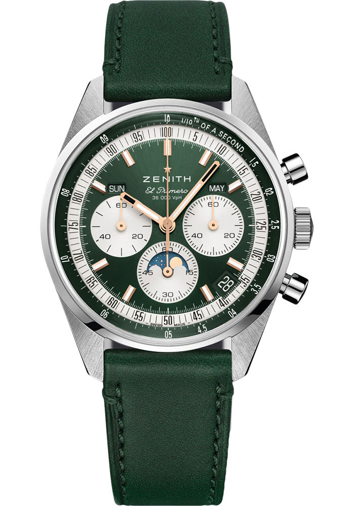 Zenith Watches - Chronomaster Original Steel - Leather Strap - Style No: 03.3400.3610/40.C912