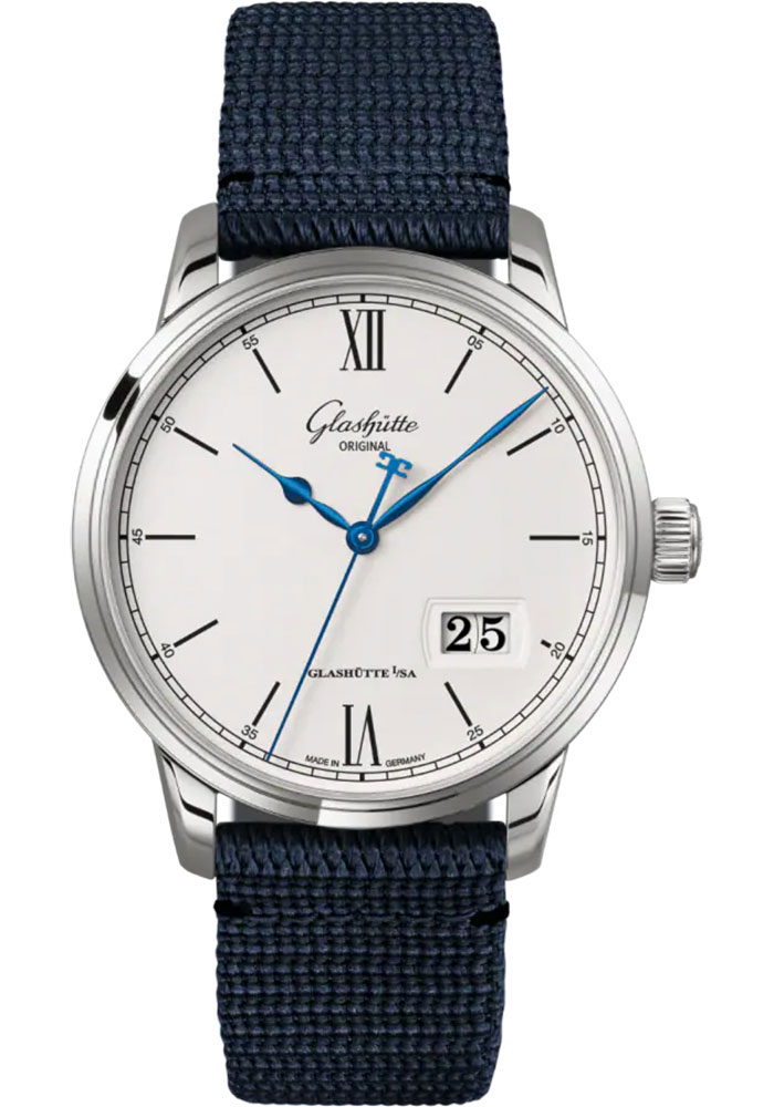 Glashutte Original Watches - Senator Excellence Panorama Date Stainless Steel - Synthetic Strap - Style No: 1-36-03-01-02-64