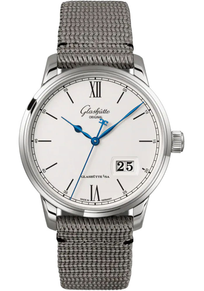 Glashutte Original Watches - Senator Excellence Panorama Date Stainless Steel - Synthetic Strap - Style No: 1-36-03-01-02-66