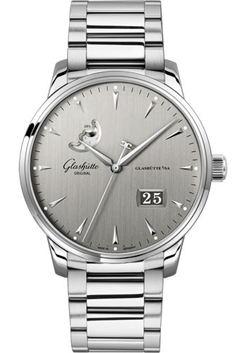 Glashutte Original Watches - Senator Excellence Panorama Date Moon Phase Stainless Steel - Bracelet - Style No: 1-36-04-03-02-71