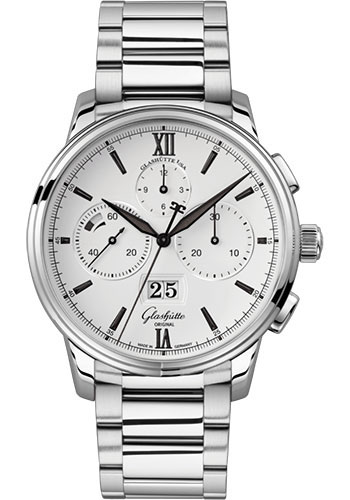 Glashutte Original Watches - Senator Chronograph Panorama Date Stainless Steel - Bracelet - Style No: 1-37-01-05-02-71