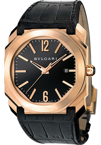 bvlgari watches black and gold