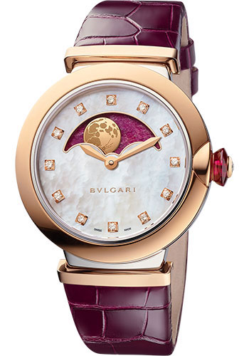 Bulgari Watches - Lucea 36 mm - Steel and Pink Gold - Style No: 102695