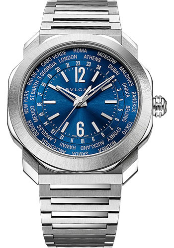 Bulgari Watches - Octo Roma - WorldTimer - Style No: 103481