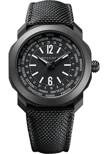 Bulgari Watches - Octo Roma - WorldTimer - Style No: 103486