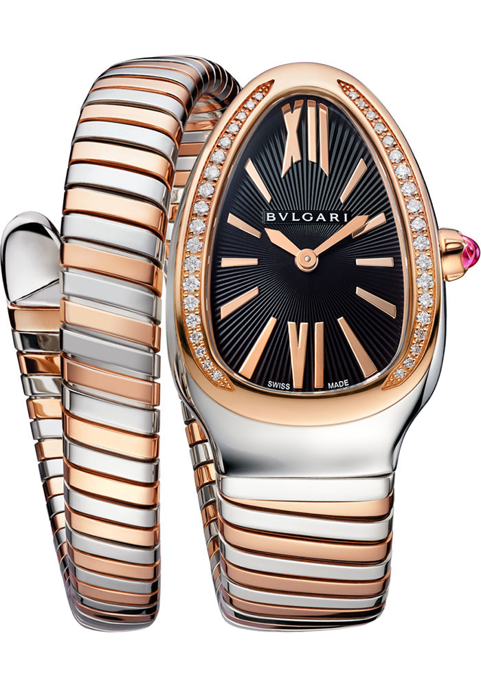 Bulgari Watches - Serpenti Tubogas - 35 mm - Steel and Rose Gold - Style No: 103823