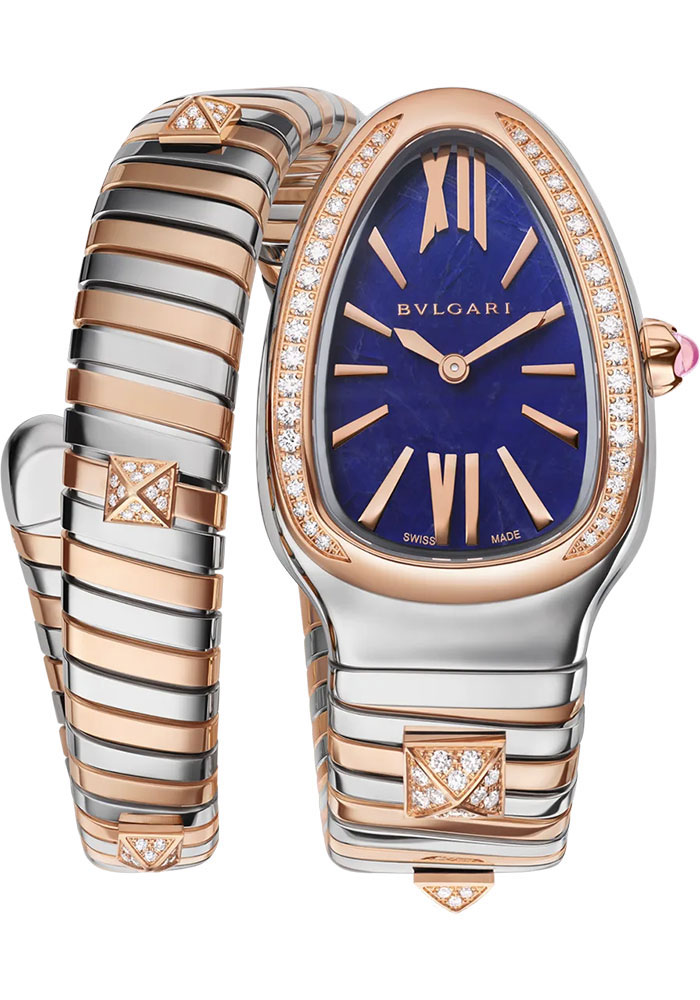 Bulgari Watches - Serpenti Tubogas - 35 mm - Steel and Rose Gold - Style No: 104340