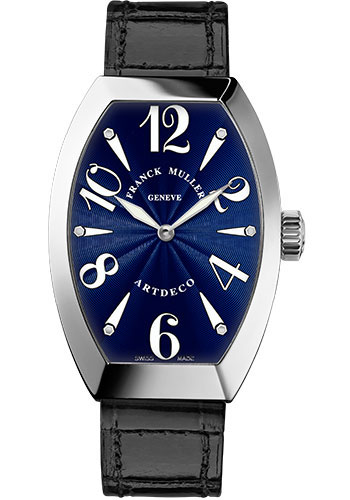 Franck Muller Watches - Art Deco 32 mm - White Gold - Style No: 11002 M QZ OG Blue