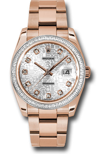 Rolex Watches - Datejust 36 Everose Gold - Diamond Bezel - Oyster - Style No: 116285BBR sjdo
