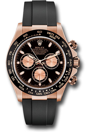 rolex rose gold and black