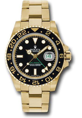 rolex gmt master ii gold green face price