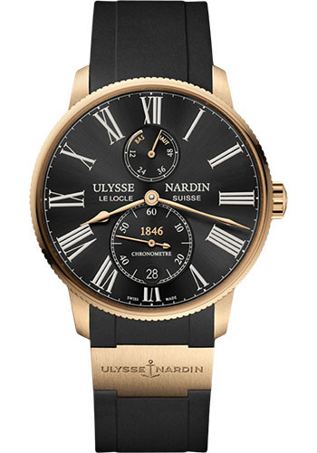 Ulysse Nardin Watches - Marine Torpilleur 42mm - Rose Gold - Style No: 1182-310-3/42