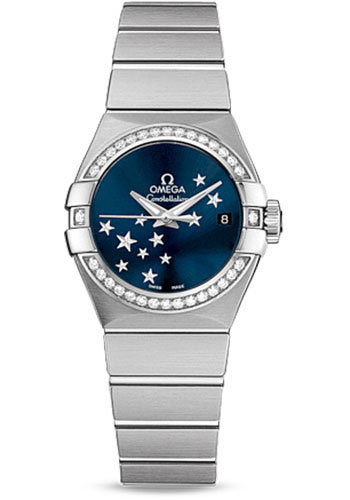 Omega Watches - Constellation Co-Axial 27 mm - Brushed Stainless Steel - Style No: 123.15.27.20.03.001