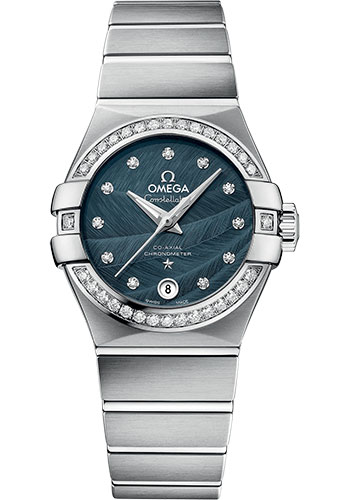 Omega Watches - Constellation Co-Axial 27 mm - Brushed Stainless Steel - Style No: 123.15.27.20.53.001