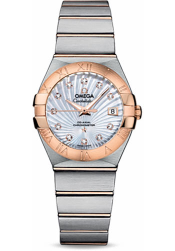 Omega Watches - Constellation Co-Axial 27 mm - Brushed Steel and Red Gold - Style No: 123.20.27.20.55.001