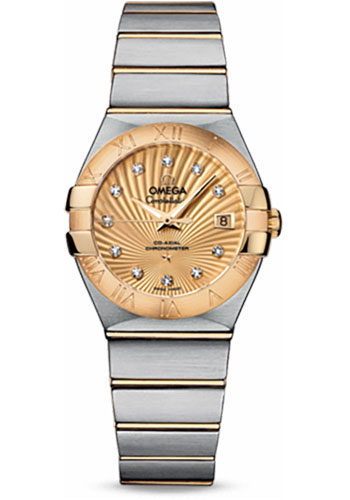 Omega Watches - Constellation Co-Axial 27 mm - Brushed Steel and Yellow Gold - Style No: 123.20.27.20.58.001