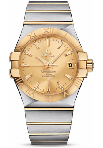 Omega Watches - Constellation Co-Axial 35 mm - Brushed Steel and Yellow Gold - Style No: 123.20.35.20.08.001