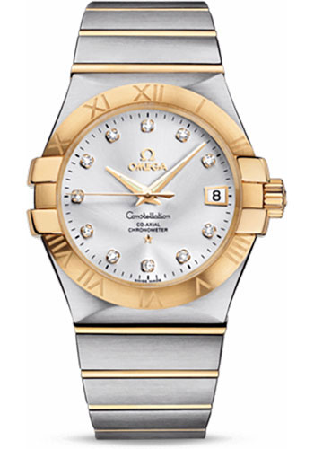 Omega Watches - Constellation Co-Axial 35 mm - Brushed Steel and Yellow Gold - Style No: 123.20.35.20.52.002