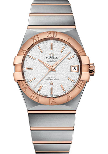 Omega Watches - Constellation Co-Axial 38 mm - Brushed Steel and Red Gold - Style No: 123.20.38.21.02.007