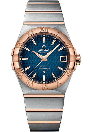 Omega Watches - Constellation Co-Axial 38 mm - Brushed Steel and Red Gold - Style No: 123.20.38.21.03.001