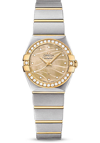 Omega Watches - Constellation Quartz 24 mm - Brushed Steel And Yellow Gold - Style No: 123.25.24.60.57.001