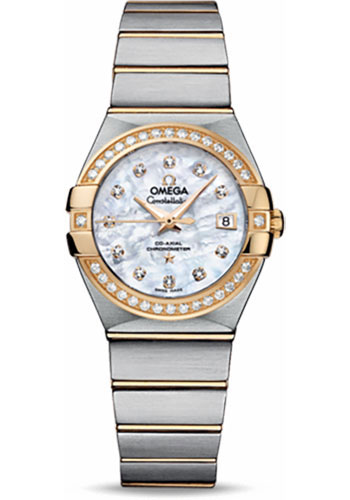 Omega Watches - Constellation Co-Axial 27 mm - Brushed Steel and Yellow Gold - Style No: 123.25.27.20.55.003