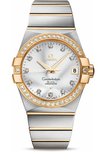 Omega Watches - Constellation Co-Axial 38 mm - Brushed Steel and Yellow Gold - Style No: 123.25.38.21.52.002