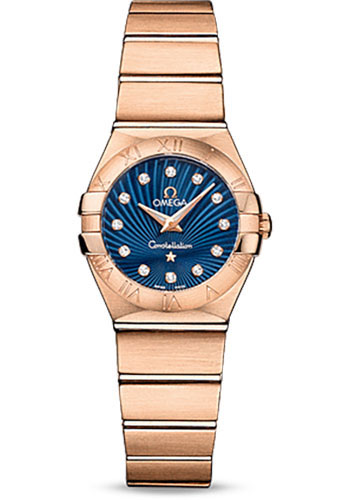 Omega Watches - Constellation Quartz 24 mm - Brushed Red Gold - Style No: 123.50.24.60.53.001