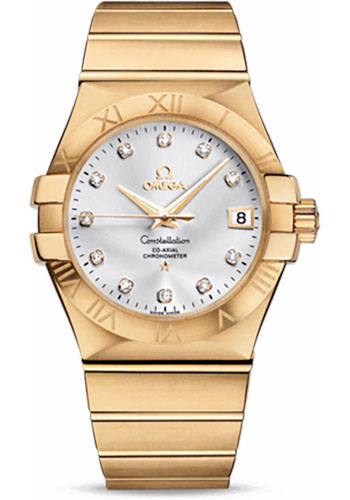 Omega Watches - Constellation Co-Axial 35 mm - Brushed Yellow Gold - Style No: 123.50.35.20.52.002