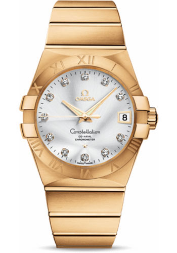 Omega Watches - Constellation Co-Axial 38 mm - Brushed Yellow Gold - Style No: 123.50.38.21.52.002