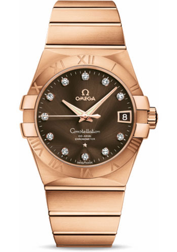 Omega Watches - Constellation Co-Axial 38 mm - Brushed Red Gold - Style No: 123.50.38.21.63.001