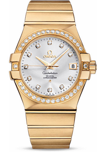 Omega Watches - Constellation Co-Axial 35 mm - Brushed Yellow Gold - Style No: 123.55.35.20.52.002