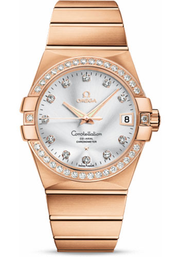 Omega Watches - Constellation Co-Axial 38 mm - Brushed Red Gold - Style No: 123.55.38.21.52.001