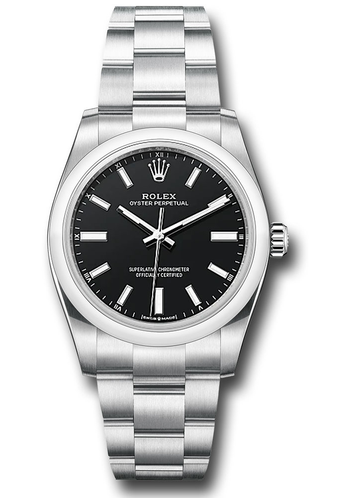 Rolex Watches - Oyster Perpetual 34 Steel - Style No: 124200 bklio