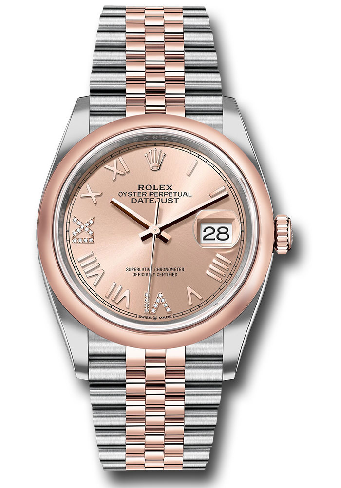 Rolex Watches - Datejust 36 Steel and Pink Gold - Domed Bezel - Jubilee - Style No: 126201 rodnr69j