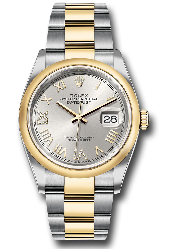 Rolex Watches - Datejust 36 Steel and Yellow Gold - Domed Bezel - Oyster - Style No: 126203 sdnr69o
