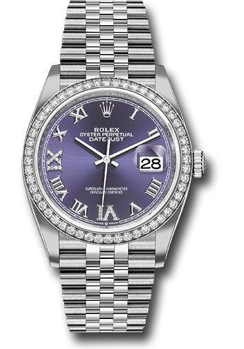 Rolex Watches - Datejust 36 Steel and White Gold - Diamond Bezel - Jubilee - Style No: 126284RBR audr69j