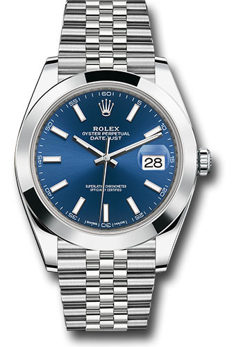 Rolex Watches - Datejust 41 Steel - Smooth Bezel - Jubilee - Style No: 126300 blij