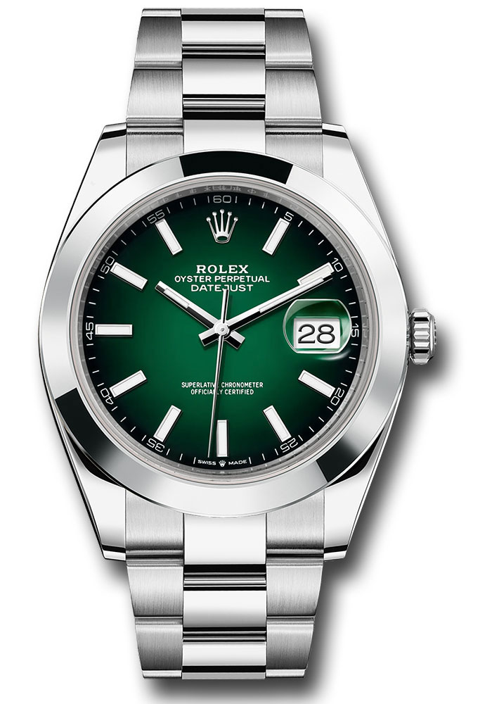 Rolex Watches - Datejust 41 Steel - Smooth Bezel - Oyster - Style No: 126300 goio