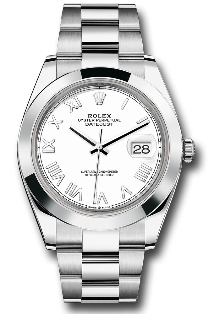 Rolex Watches - Datejust 41 Steel - Smooth Bezel - Oyster - Style No: 126300 whnro