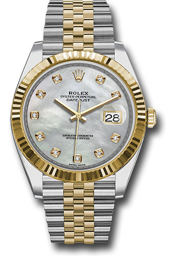 Rolex Watches - Datejust 41 Steel and Yellow Gold - Fluted Bezel - Jubilee - Style No: 126333 mdj