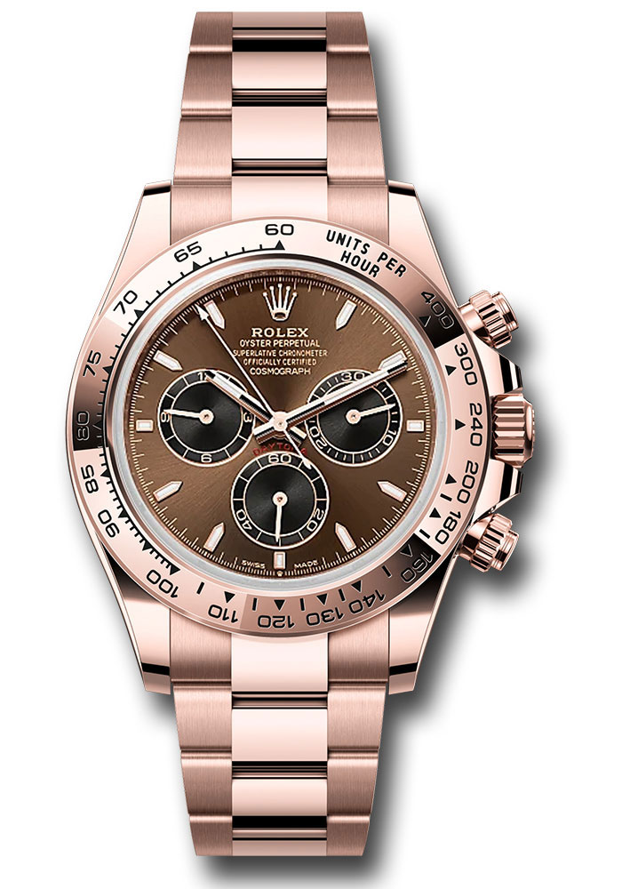 Rolex Watches - Cosmograph Daytona Everose Gold - Fixed Bezel - Bracelet - Style No: 126505 chobkio