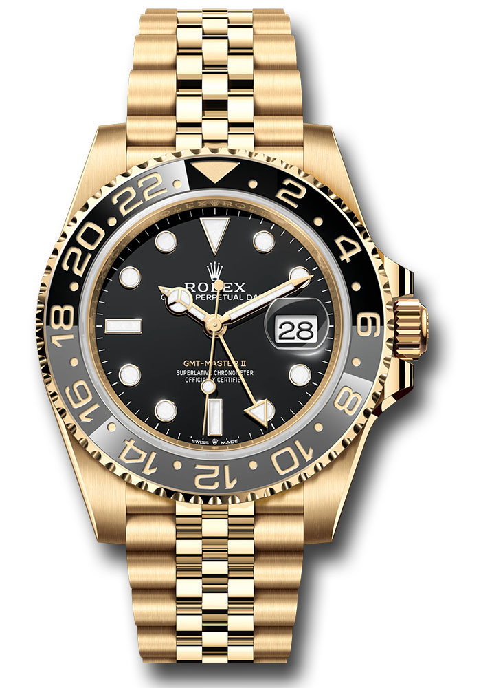 Rolex Watches - GMT-Master II Yellow Gold - Style No: 126718grnr bkj