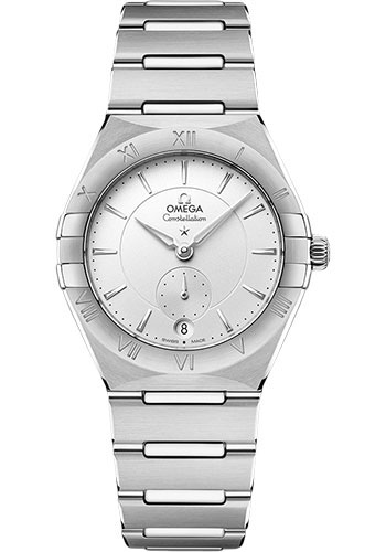 Omega Watches - Constellation Quartz Small Seconds - 34 mm - Brushed Stainless Steel - Style No: 131.10.34.20.02.001
